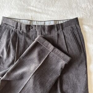 ST CROIX Wool Blend Corduroy Trousers Made In Italy Size 42 Waist Charcoal Grey